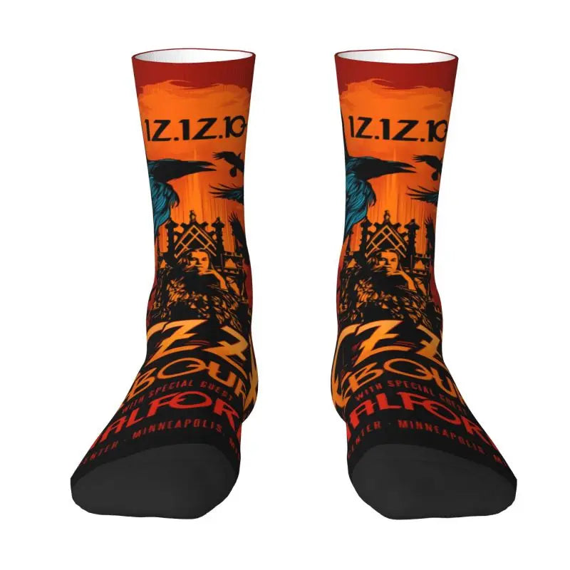 Ozzy Osbourne British Rock Heavy Metal 3D Printed Crew Socks - Premium socks from Lizard Vigilante - Just $18.88! Shop now at Lizard Vigilante