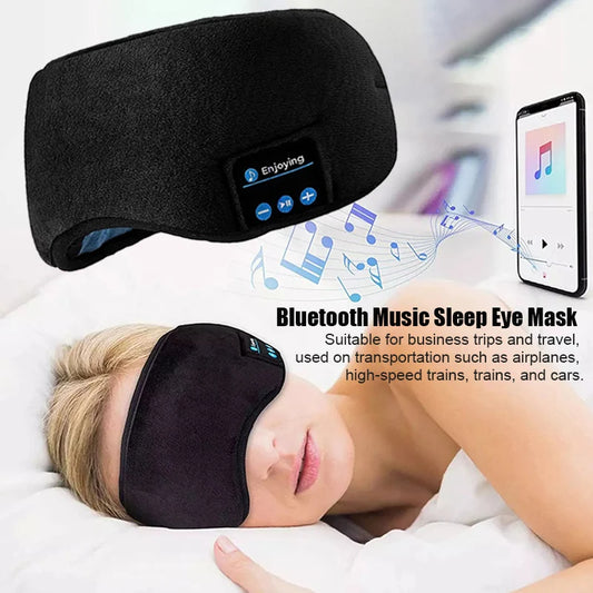 Smart Sleep Mask with Bluetooth Headphones – Music Eye Cover Headband for Deep Sleep, Yoga, Travel & Relaxation