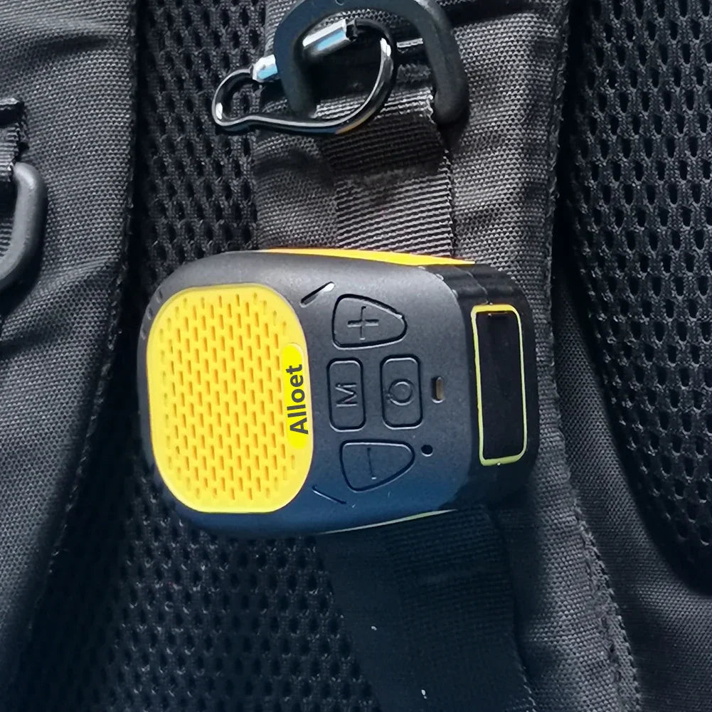 Wearable Bluetooth-Compatible5.3 Speaker with Strap Magnetic Clip-On Wireless Portable Speakers Small Speaker for Cycling/Hiking