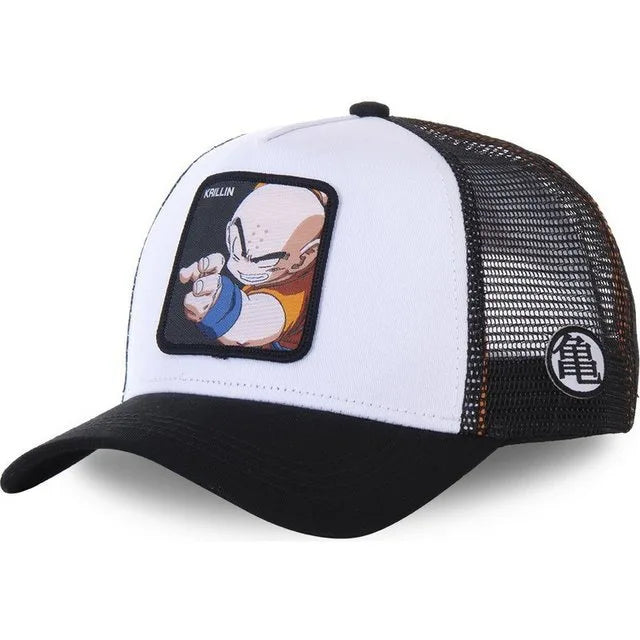 New Dragon Ball Trucker Hat Son Goku Cap Summer Travel Peaked Cap Men's Embroidery Hip-Hop Cap Style Sun Visor Adjustable Mesh - Premium cap from Lizard Vigilante - Just $4.99! Shop now at Lizard Vigilante