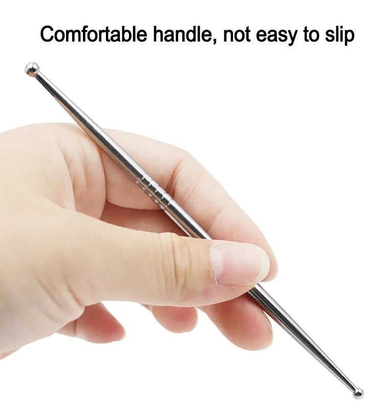 Stainless Steel Soft Pottery Clay Carved Tools Double Head Sculpture Pottery Model Tool DIY