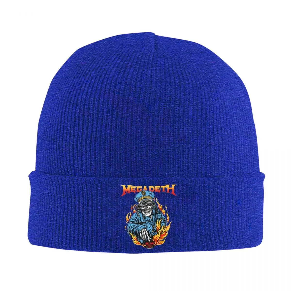 Megadeth Knitted Beanie – Warm Skullies & Hip-Hop Winter Hat for Metal Fans - Premium beanie from Lizard Vigilante - Just $21.88! Shop now at Lizard Vigilante