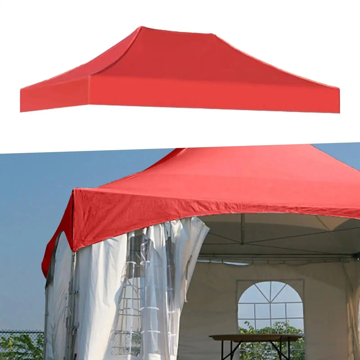 Canopy Top Cover Sunshade Tent Cover Replacement Rainproof 3x2M Gazebo Roof Canopy Tent Top for Canopy Camping Beach Patio