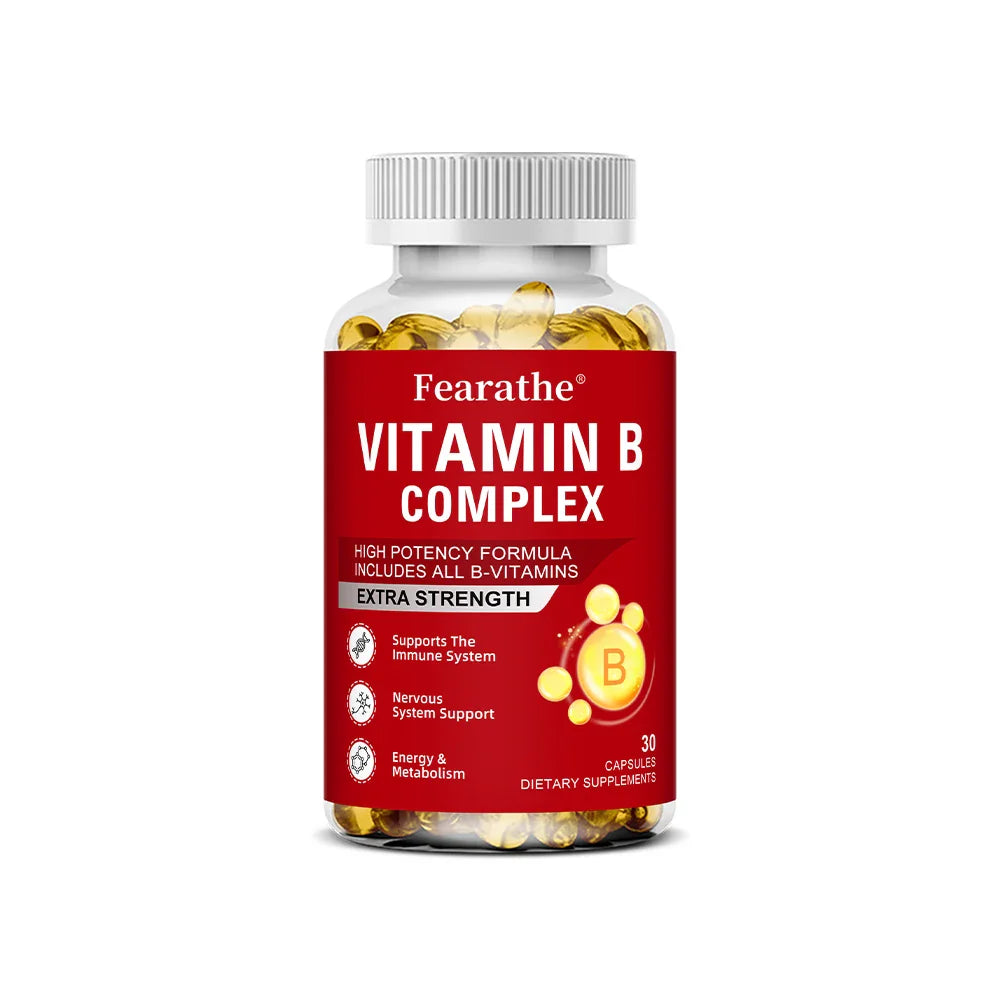 Vitamin B-Complex Vitamin Supplements (B12 B2 B3 B6 Folic Acid &Biotin), Immune & Energy Support,Immune Health