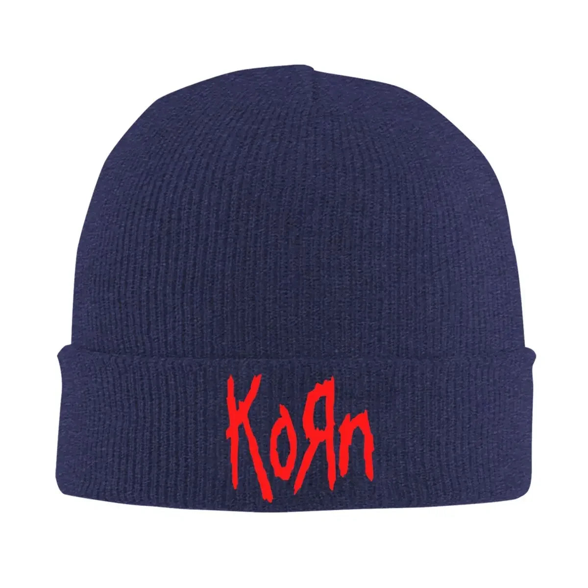 Korn Band Logo Beanie Hat – Unisex Street Hippie Skullies for Winter - Premium beanie from Lizard Vigilante - Just $19.99! Shop now at Lizard Vigilante