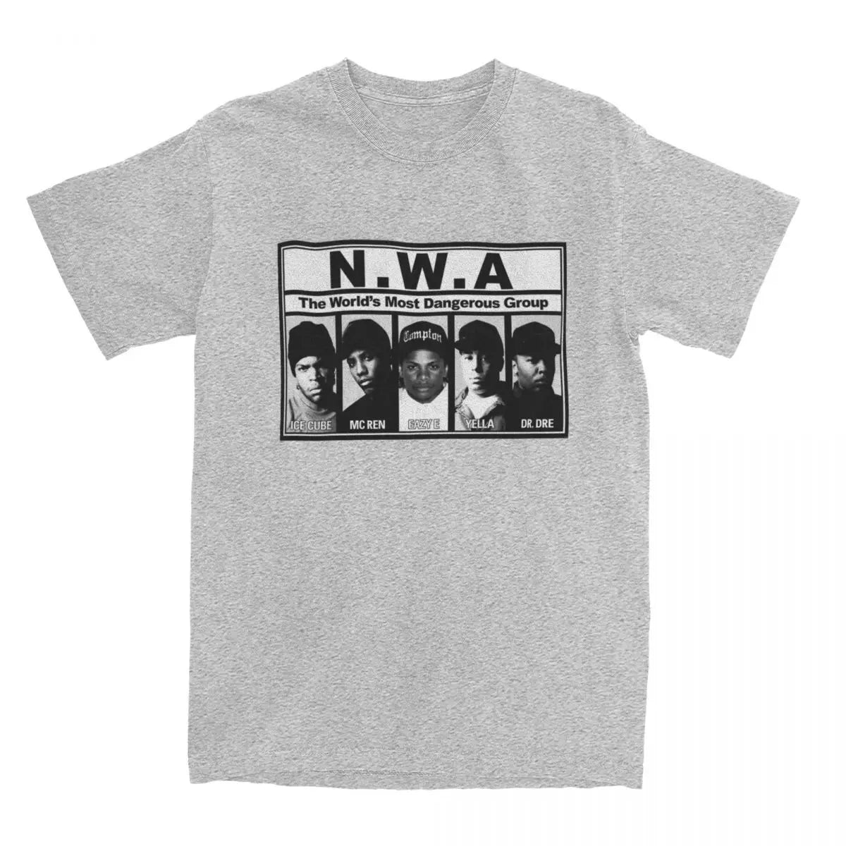 NWA 'Most Dangerous Group' Cotton T-Shirt – Bold Printed Fun Tee for Men and Women - Premium teee from Lizard Vigilante - Just $24.88! Shop now at Lizard Vigilante