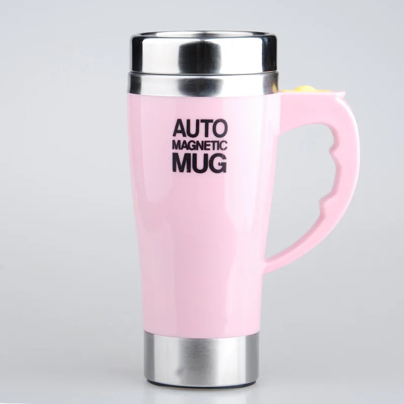 Automatic Self Stirring Magnetic Mug, Electric Auto Magnetic Coffee Mug, Auto Mixing Juice Milk Cup, Stainless Steel, 401-500ml - Lizard Vigilante