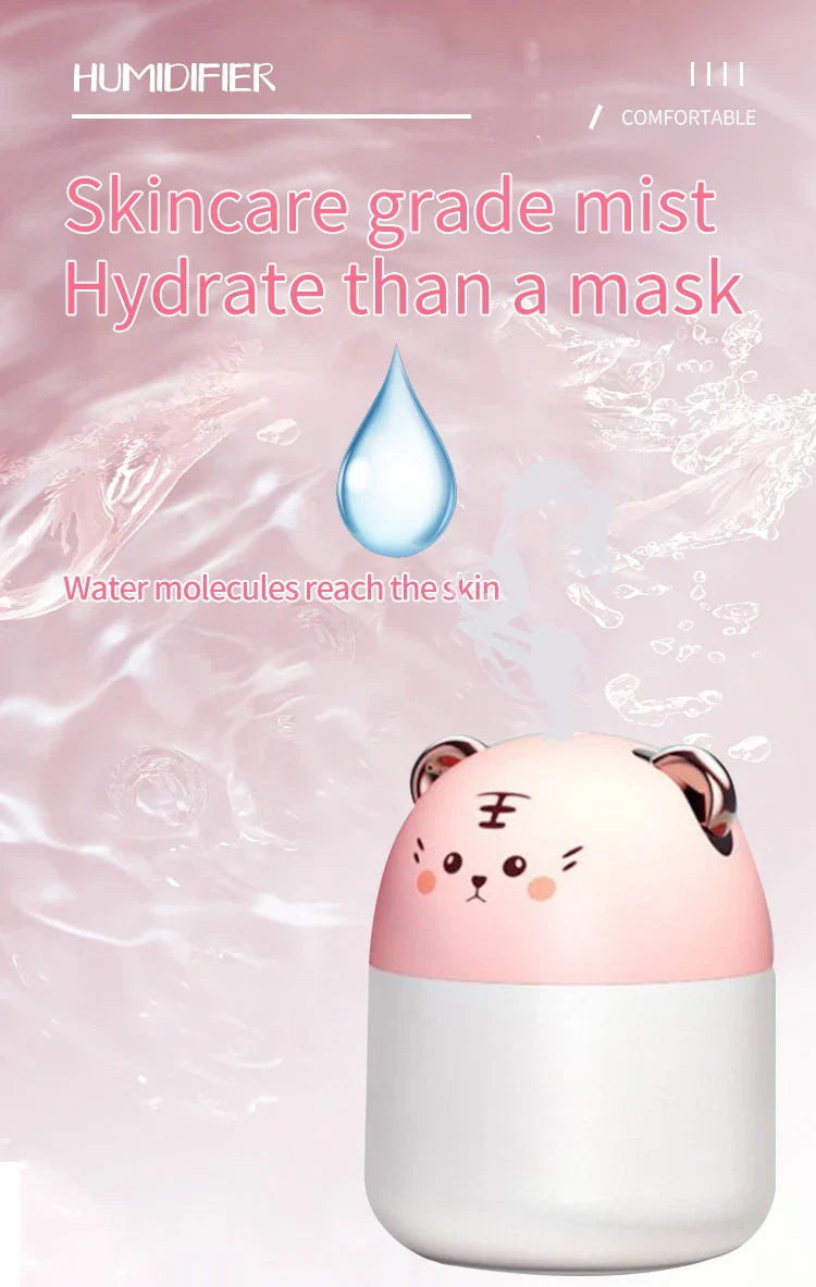 Cute Pet Humidifier Mini Office Desktop Air Conditioning Room Air Humidification Usb Small Household Heavy Fog Spray