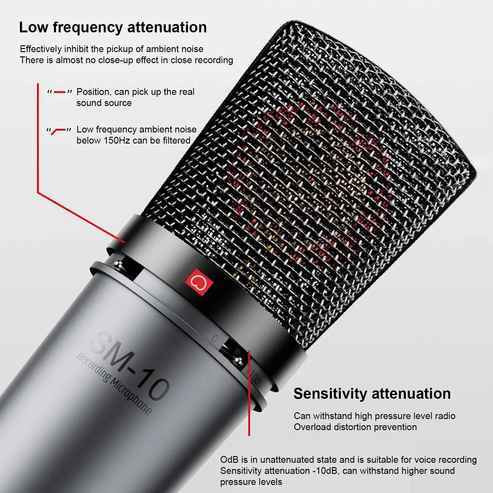 TAKSTAR SM-10 Pro Studio Microphone: Gold-Plated Diaphragm, Unidirectional Precision, Shock Mount, and Phantom Power - Premium Microphone from Lizard Vigilante - Just $188.99! Shop now at Lizard Vigilante