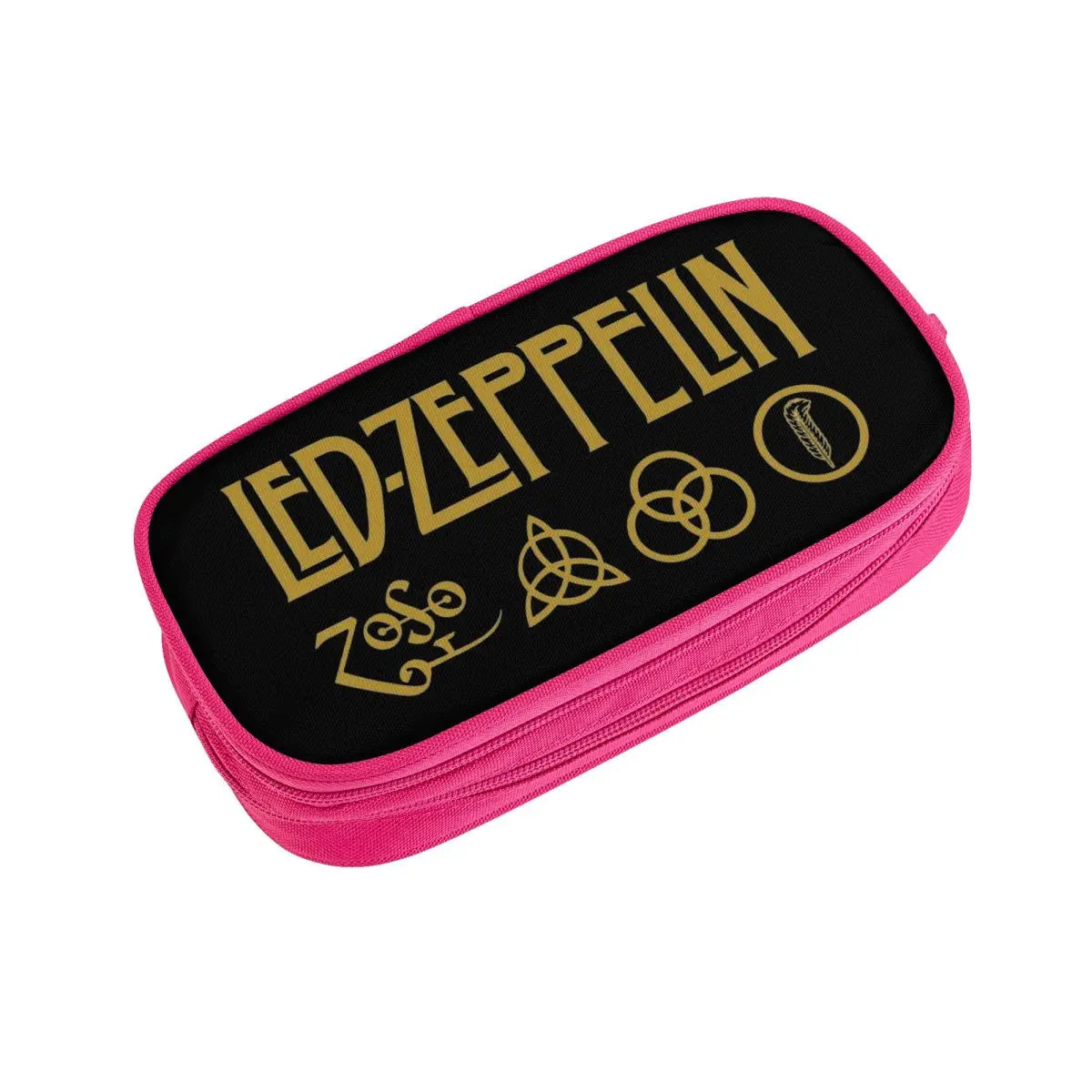 Led Zeppelin Pencil Case Large-capacity Heavy Metal Music Band Office Accessories Double Layer Pencil Case Stationery - Premium pencil case from Lizard Vigilante - Just $19.99! Shop now at Lizard Vigilante