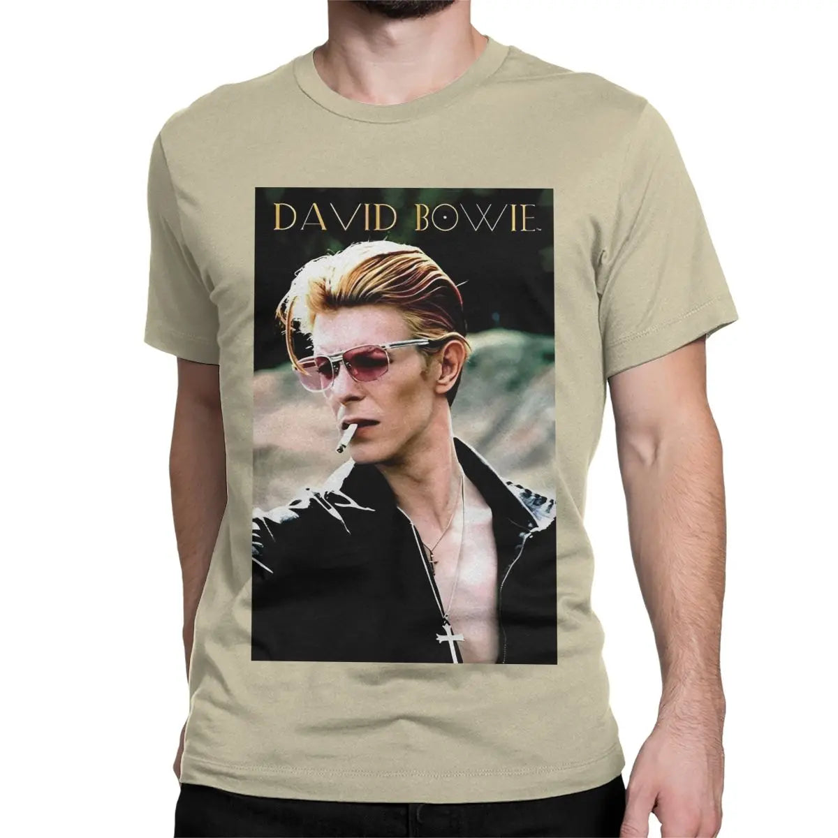 David Bowie Star Hipster T-Shirt – Men’s & Women’s Cotton Graphic Tee, Short Sleeve O-Neck Casual Shirt - Premium T-Shirt from Lizard Vigilante - Just $24.88! Shop now at Lizard Vigilante