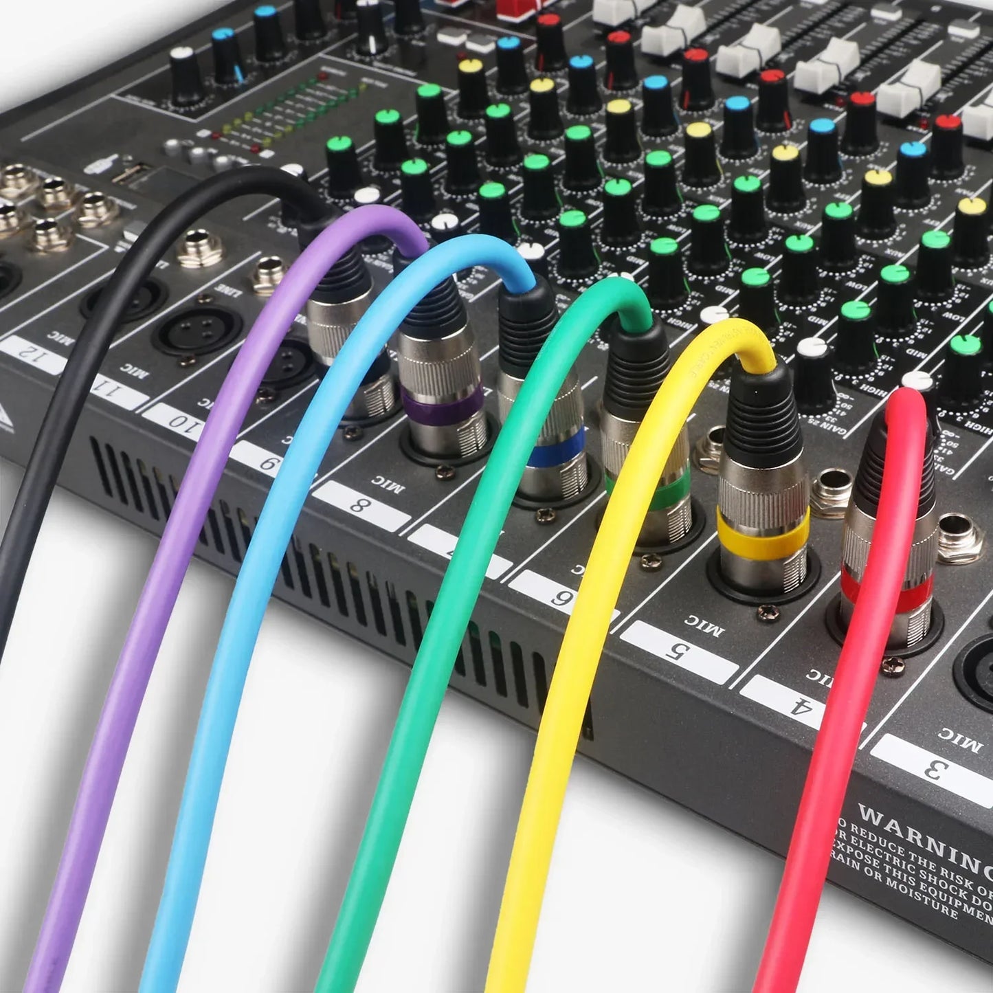 DREMAKE RiotChord XLR Cable Set – 6-Pack Colored Pro Mic Lines for Stage Killers, Studio Renegades, and Sonic Chaos Engineers - Premium xlr cables from dsers - Just $127.99! Shop now at Lizard Vigilante