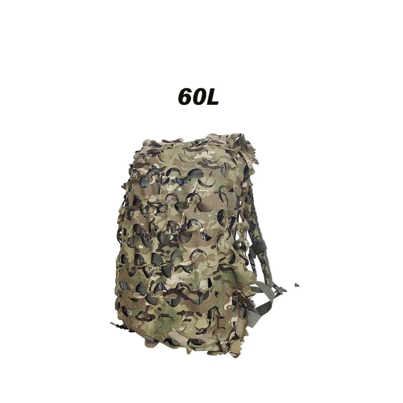 3D Camo Net Backpack Cover - Laser Cut Camouflage for 60L & 80L Packs - Premium backpack cover from Lizard Vigilante - Just $19.99! Shop now at Lizard Vigilante