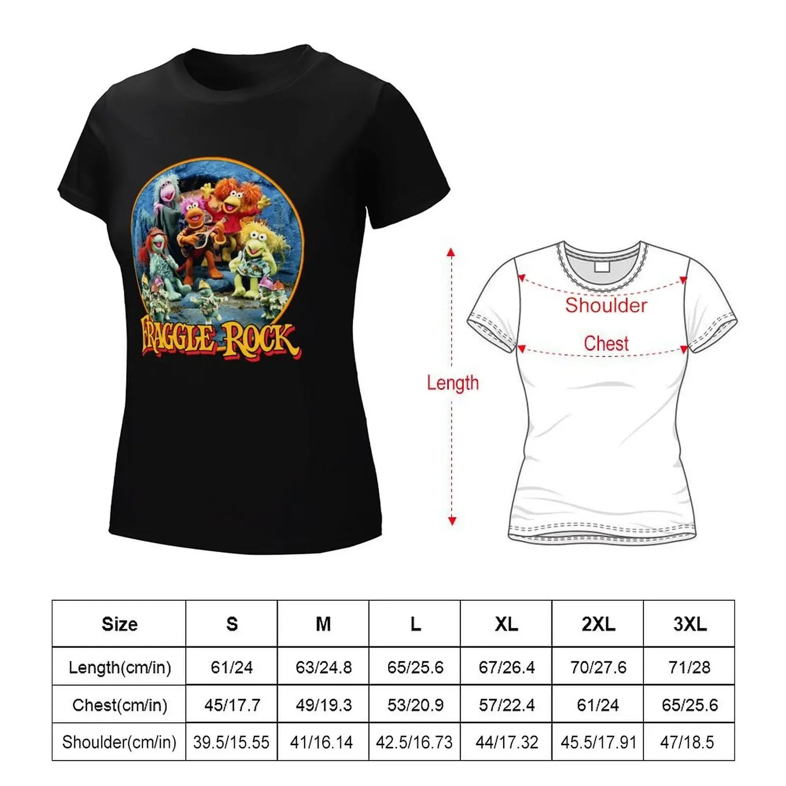 Fraggle Rock Muppets TV Show T-Shirt Gifts For Music Fans Music Vintage Retro Female Clothing Tops Short Sleeve Tee Women's Shirt - Premium tshirt from Lizard Vigilante - Just $21.99! Shop now at Lizard Vigilante