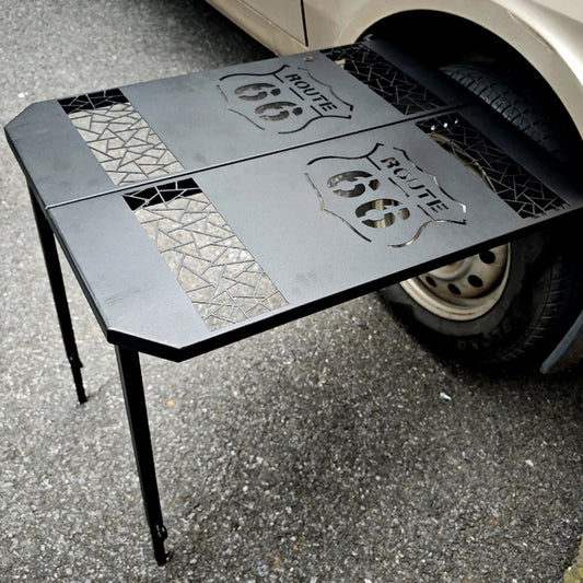Overdrive Tire-Mount Camping Table — Portable Wheel Desk for Campers, Overlanders & Road Rebels