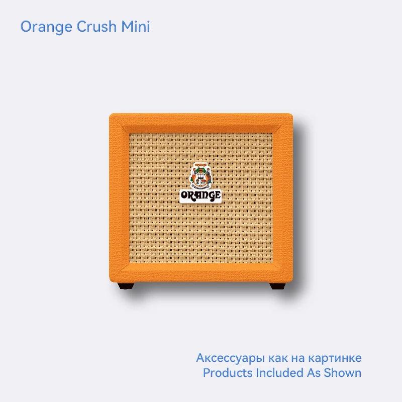 Orange Guitar Amplifier Crush Mini 3W Portable Adjustable Gain/Tone 'Silent' Practice or Recording - Lizard Vigilante