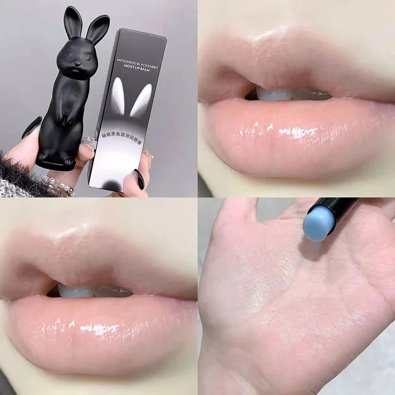 Lip Balm Cute Rabbit Moisturizing Lipstick  Color Changing Moisturizing and Anti Cracking Lipstick Four-Color Rabbit Cosmetics