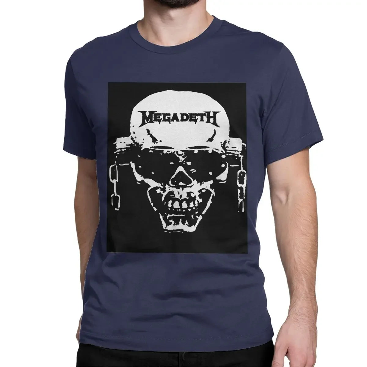 Unisex Megadeth Rock Band T-Shirt – 100% Cotton Casual Short Sleeve Tee for Music Fans - Premium T-Shirts from Lizard Vigilante - Just $24.88! Shop now at Lizard Vigilante