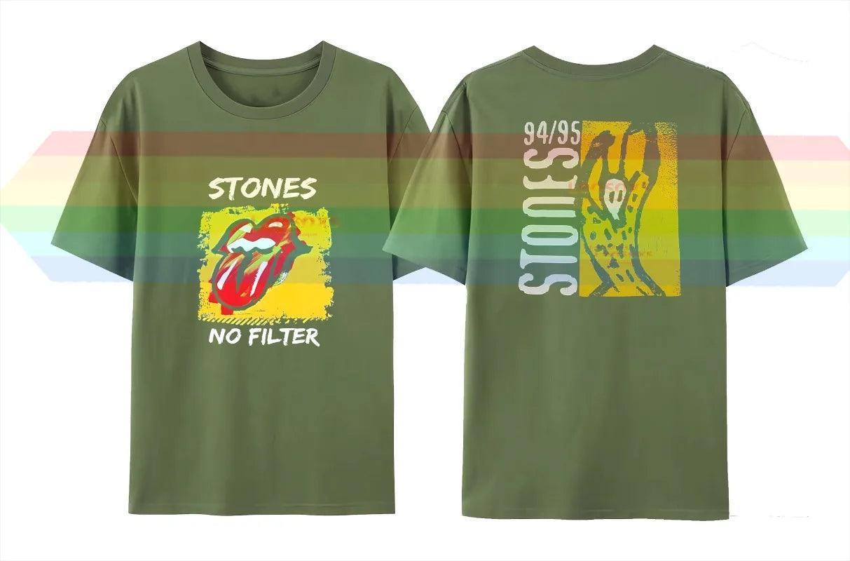 The Rolling Stones Hackney Diamonds Live Licks T-shirt Large Size Men & Women's Unisex Cotton Short Sleeve - Lizard Vigilante