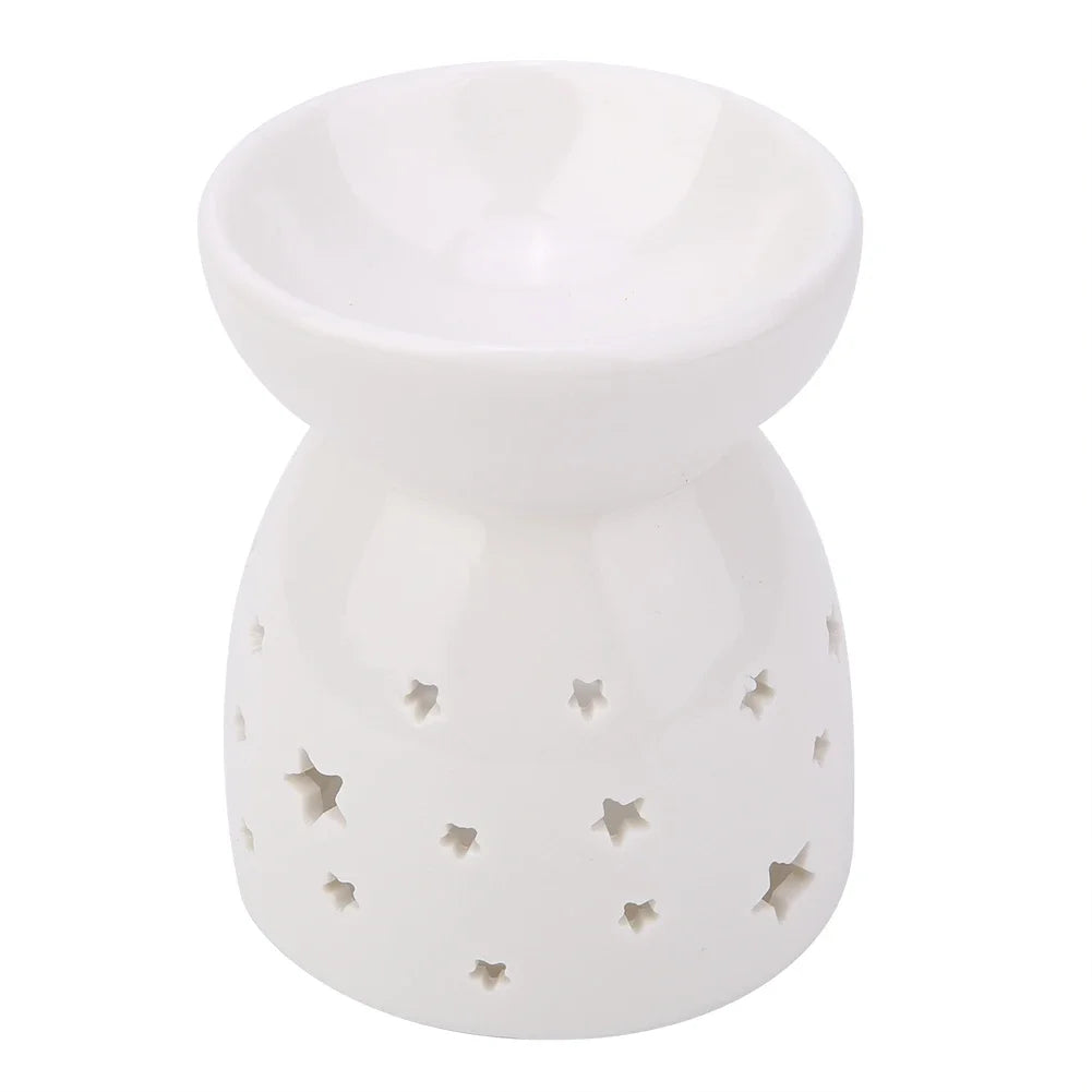 Night Fragrance Lamp Ceramic Essence Oil Furnace Candle Incense Aromatherapy Stove