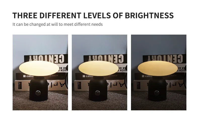 Modern Nordic Luxury Rechargeable Cordless LED Desk Lamp