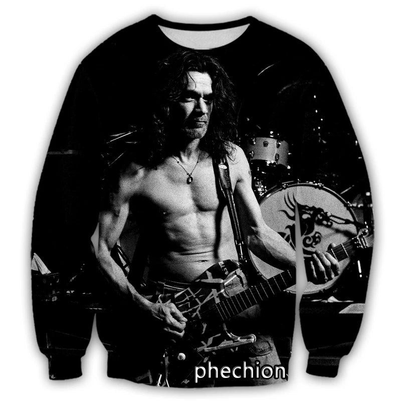 3D Printed Van Halen Unisex Sweatshirt Band Casual Fashion Streetwear Men Loose Sporting Sweatshirt - Premium sweatshirt from Lizard Vigilante - Just $43.88! Shop now at Lizard Vigilante