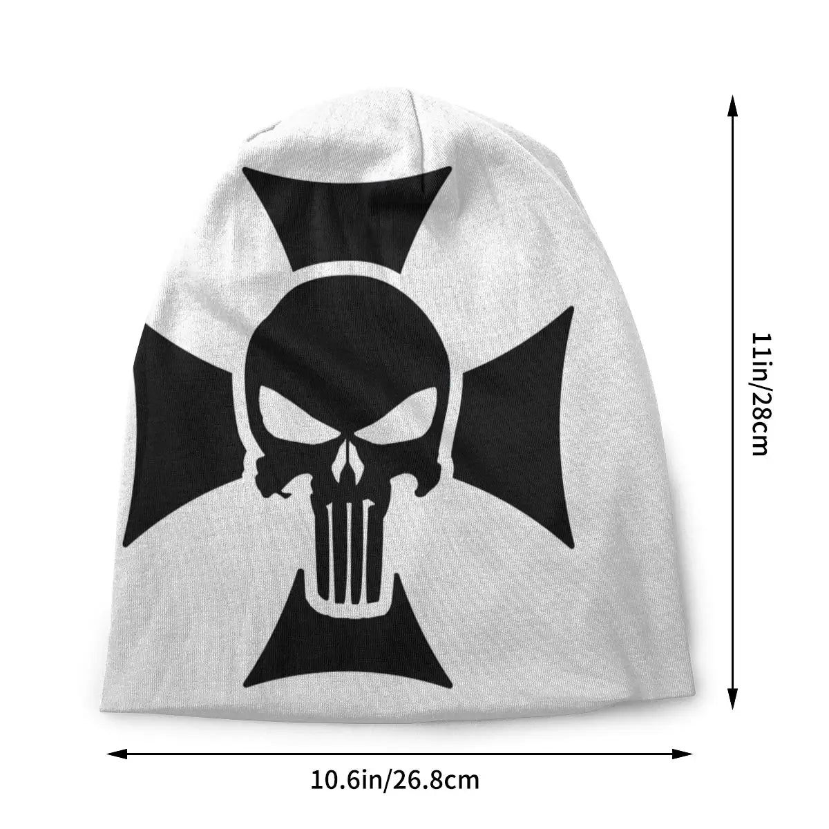 Skull Skeleton Punisher Art Beanie Bonnet Knit Hat Men Women Unisex Adult Heavy Metal Rock Music Winter Skullies Beanies Cap - Lizard Vigilante