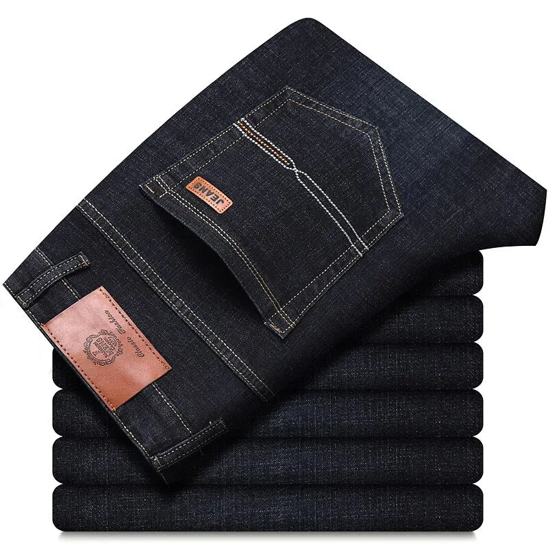 New Men Classic Jeans Jean Homme Pantalones Hombre Men Mannen Soft Black Biker Masculino Denim Overalls Mens Pants Size 32-38 - Premium jeans from Lizard Vigilante - Just $42.88! Shop now at Lizard Vigilante