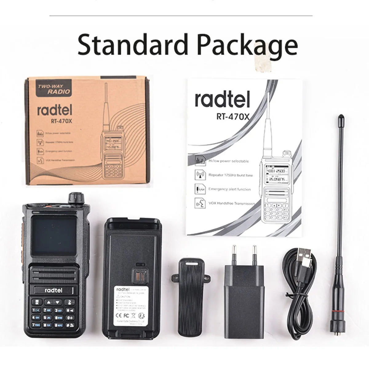 Radtel RT-470X Plus Bluetooth Ham Walkie-Talkie: Powerful Two-Way Radio - Premium walkie talkies from Lizard Vigilante - Just $36.88! Shop now at Lizard Vigilante