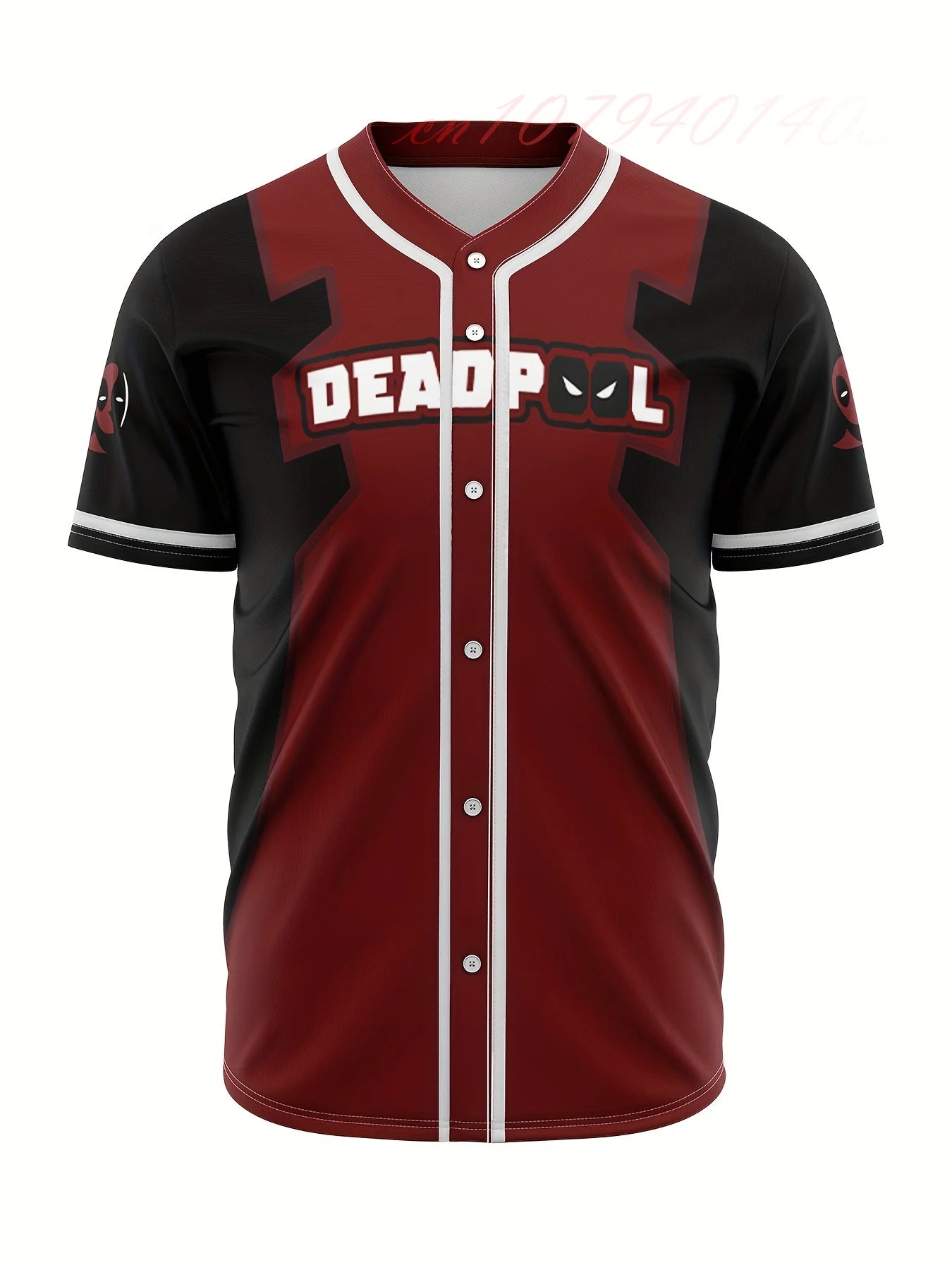 MINISO Marvel Deadpool & Wolverine Baseball Jersey – Avengers Cosplay V-Neck Uniform for Parties, Gifts, and Kids - Premium jerasey from Lizard Vigilante - Just $38.88! Shop now at Lizard Vigilante