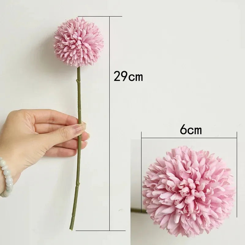 3/6Pc Hydrangea Artificial Flowers Bouquet Boho Home Bedroom Decor Wedding Decoration Craft Vases Flower Arrangement Accessories