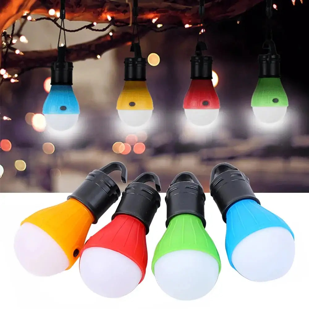 Mini LED Lamp Bulbs Outdoor Camping Light Night Market Lamp Tent Lights Waterproof Emergency Lantern Hanging Lights