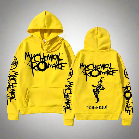 My Chemical Romance Double-Sided Graphic Hoodie – Black Parade Punk Emo Rock Style Sweatshirt for Men & Women - Premium hoodies from Lizard Vigilante - Just $43.88! Shop now at Lizard Vigilante