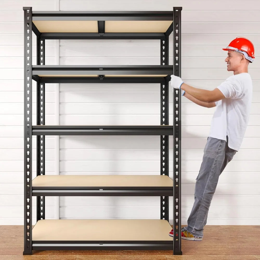 Heavy-Duty 5-Tier Garage Shelving Unit | 2020 lbs Capacity - Premium shelving from Lizard Vigilante - Just $148.99! Shop now at Lizard Vigilante