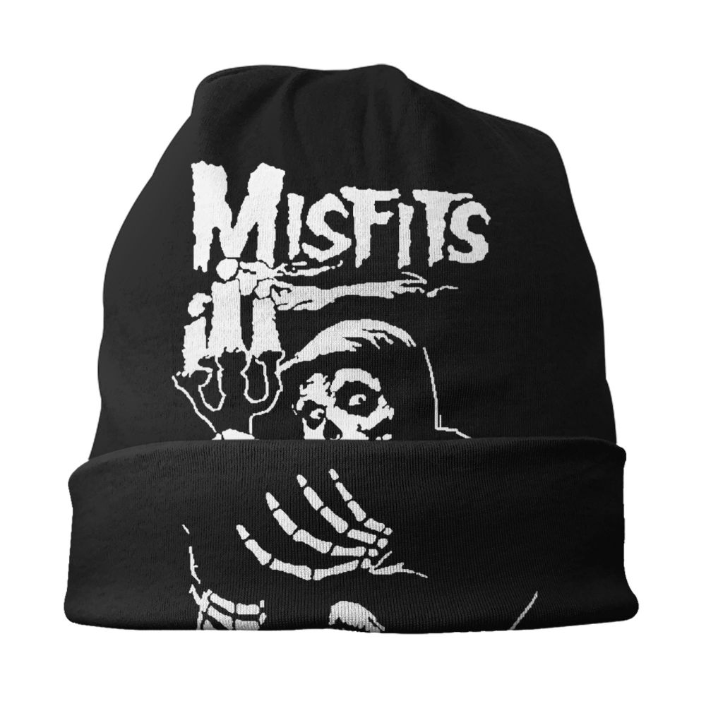 Misfits Horror Punk Rock Knit Beanie – Unisex Winter Skull Cap for Men & Women - Premium beanie from dsers - Just $19.99! Shop now at Lizard Vigilante