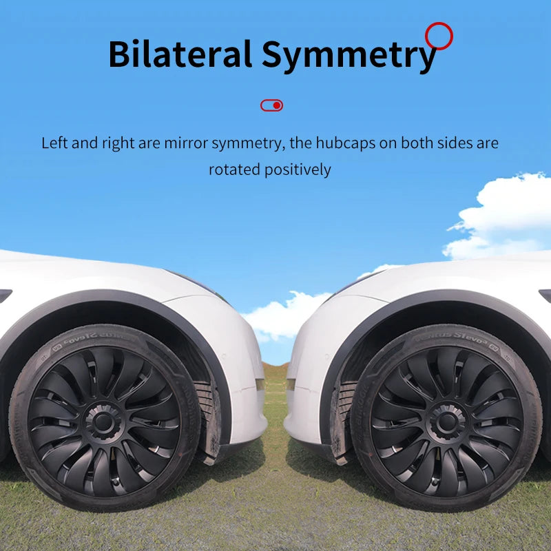 4PCS Hubcaps for Tesla Model Y (2019-2024) – 19 Inch Storm Style Wheel Cover, Performance Replacement Full Rim Cover Accessories - Premium hubcaps from Lizard Vigilante - Just $198.88! Shop now at Lizard Vigilante