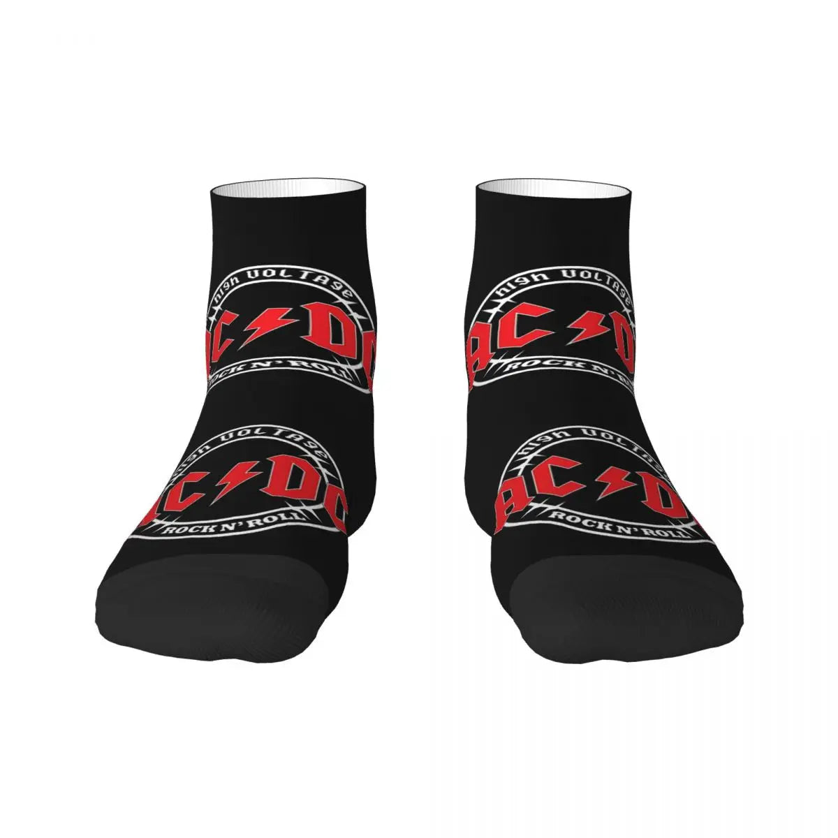 Heavy Metal AC DC Men Women Crew Socks Unisex Cool 3D Print Vintage Rock Dress Socks - Lizard Vigilante