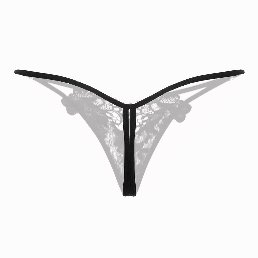 Women’s Plus Size Lace Thong – Sexy Low-Rise G-String, Floral Lace Temptation Lingerie - Premium thong from Lizard Vigilante - Just $16.66! Shop now at Lizard Vigilante