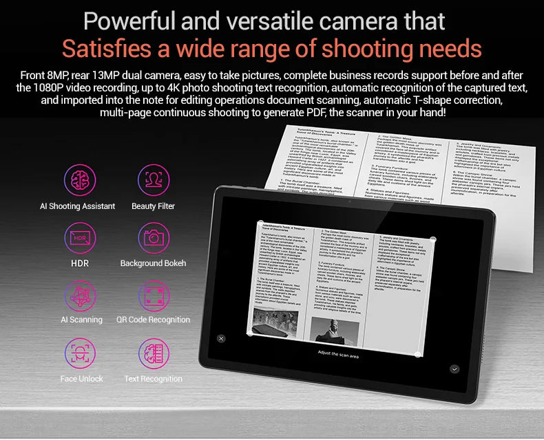 Lenovo Tab K10 M11 TB330FU 6/8+128GB Zhaoyang Tablets K10 MediaTek Helio G88 Global Rom Support OTA 10.95-inch Screen GPS WIFI