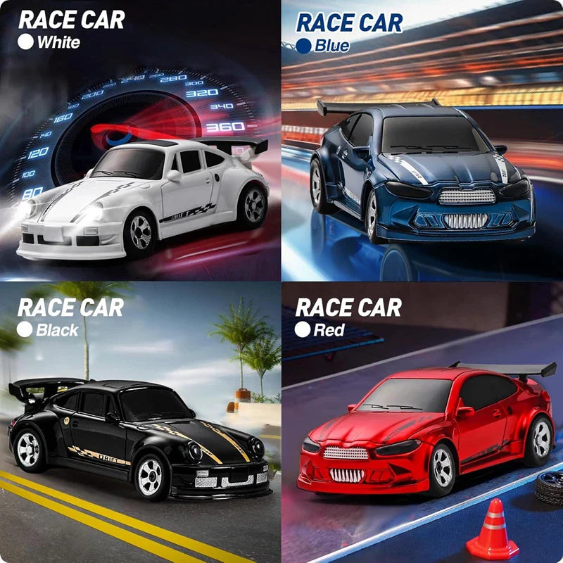 1/64 High-Speed Drift RC Car 4WD Remote Control Mini Racing Toy