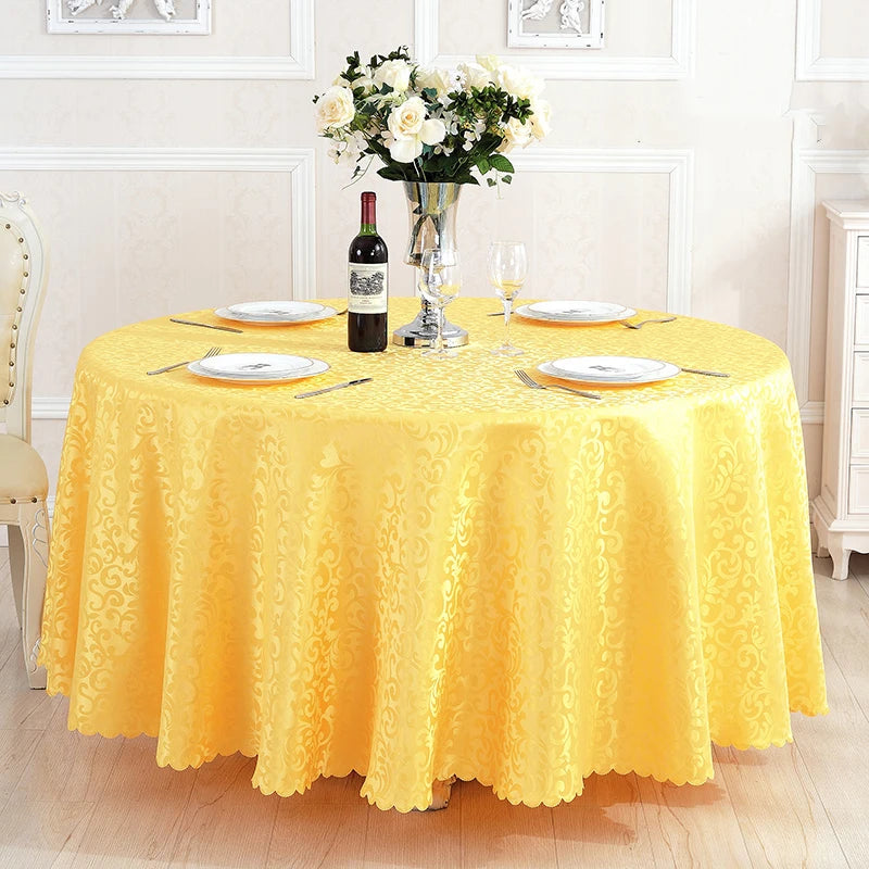 Polyester Jacquard Tablecloth for Hotel, Wedding, Banquet, and Party Decoration - Premium tablecloth from Lizard Vigilante - Just $32.88! Shop now at Lizard Vigilante