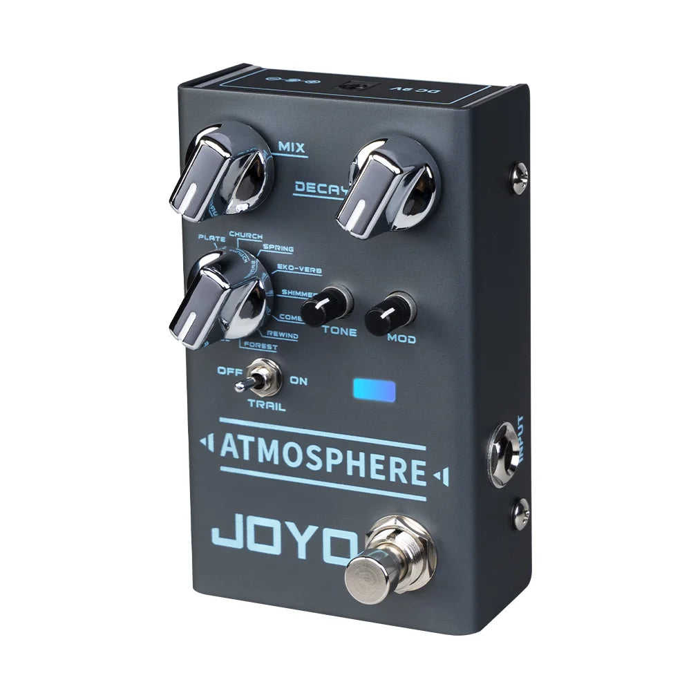 Joyo R-14 Atmosphere Reverb Pedal 9 Digital Reverbs With Modulation Depth Trail Function True Bypass For Guitar Vocals Drums Keys