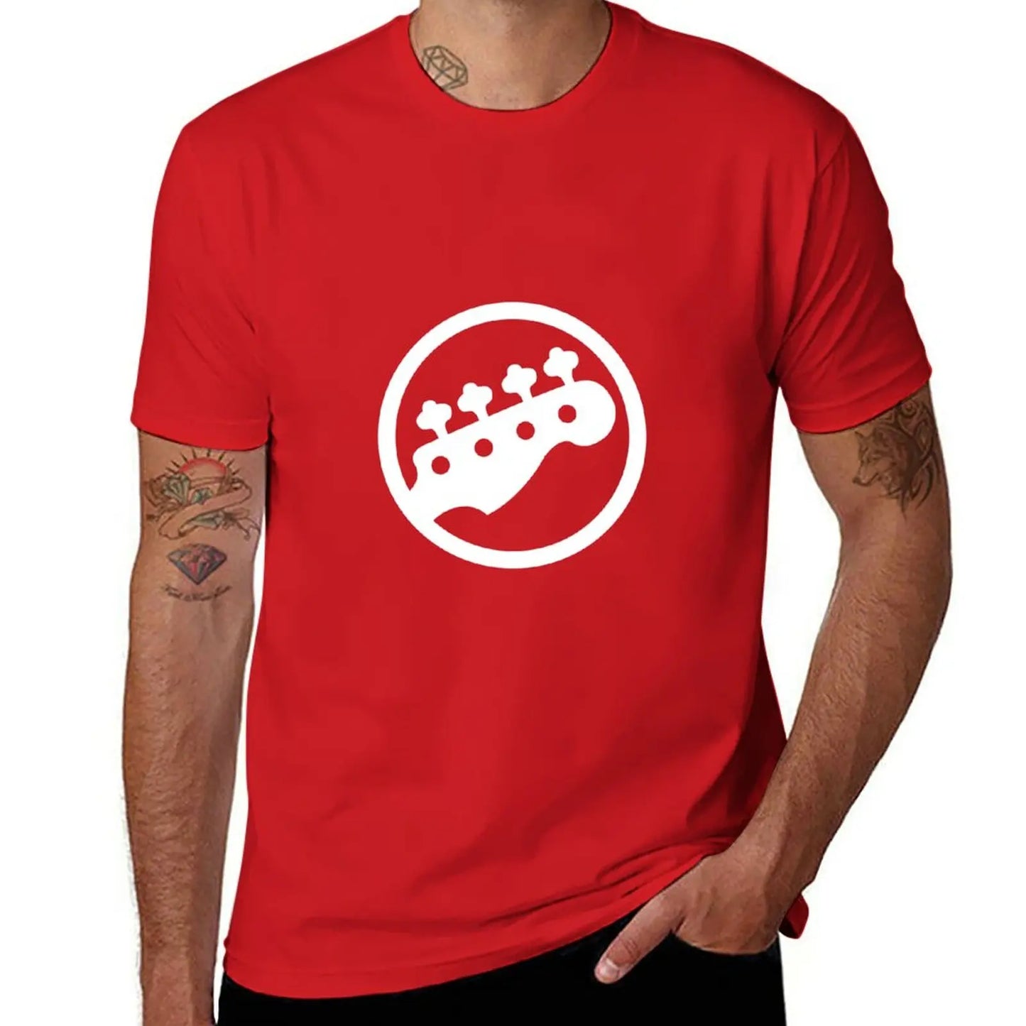 Bass Guitar T-Shirt Bassist Clothing Summer Tops animal print shirt for boys funny t shirts for men - Lizard Vigilante