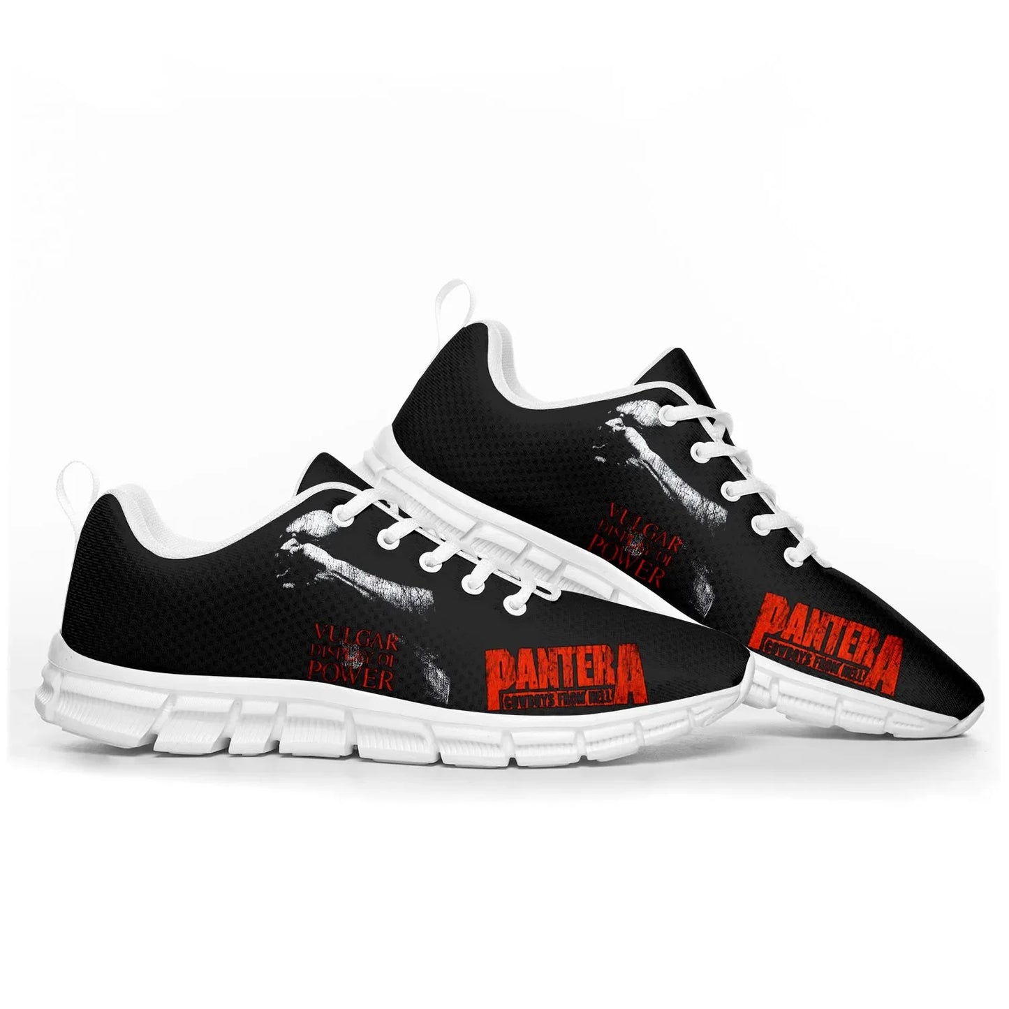 Pantera Metal Band Pop Sports Shoes Mens Womens Teenager Kids Children Sneakers Casual Custom High Quality Couple Shoes White - Premium shoes from Lizard Vigilante - Just $39.99! Shop now at Lizard Vigilante