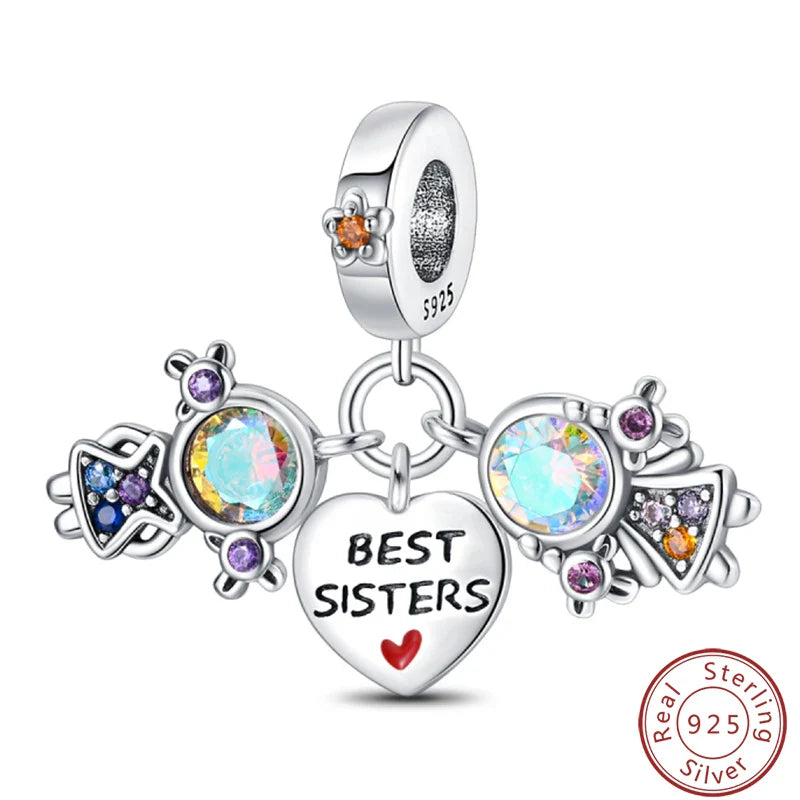 S925 Sterling Silver Princess Golf Hamster Camera Travel Three Piece Set Charms Beads 3mm DIY Fine Jewelry Making