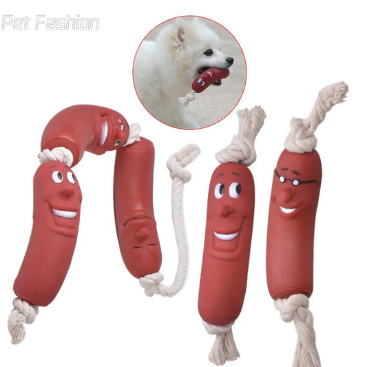 Dog Toys Funny Sausage Shape For Puppy Dog Chew Toys Interactive Training Bite-resistant Grinding Teeth Dogs Pet Supplies 1/3pcs - Premium dog toys from Lizard Vigilante - Just $12.99! Shop now at Lizard Vigilante