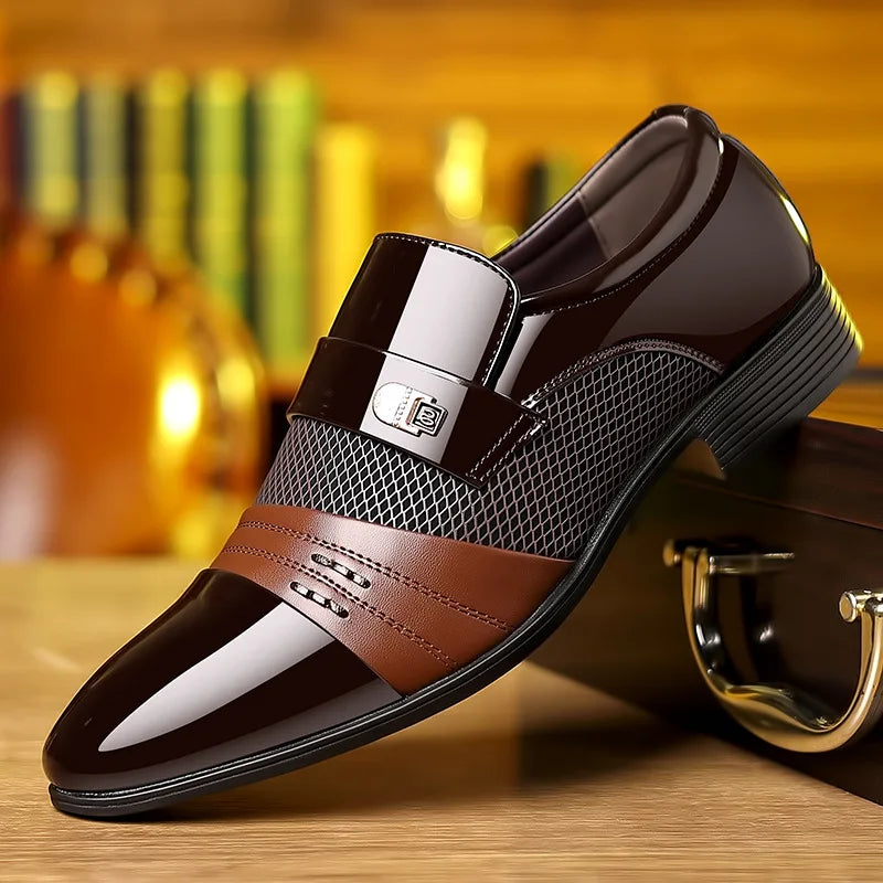 Men's Classic Slip-On Loafers - Elegant and Comfortable - Premium shoes from Lizard Vigilante - Just $43.99! Shop now at Lizard Vigilante