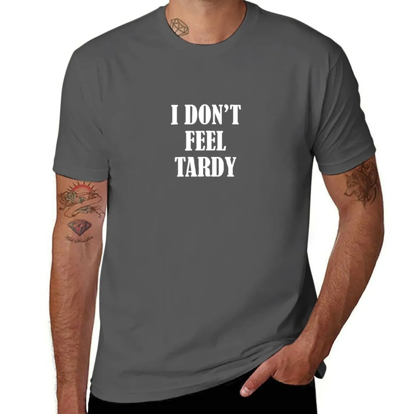 Van Halen "I Don’t Feel Tardy" T-Shirt – Funny Anime Graphic Tee for Men - Premium T-Shirt from Lizard Vigilante - Just $22.88! Shop now at Lizard Vigilante