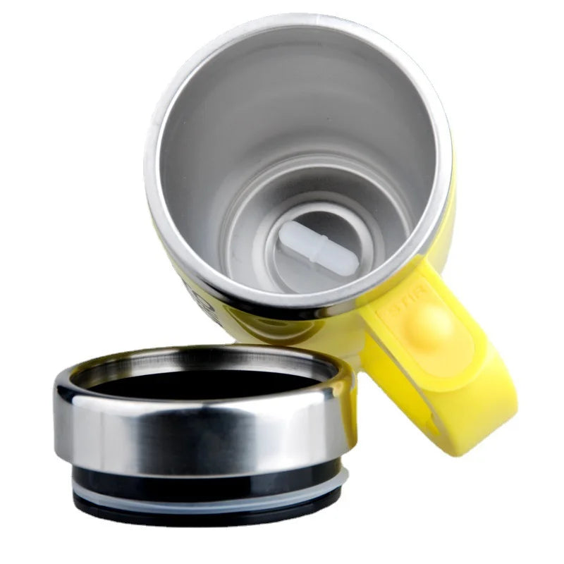 Automatic Self Stirring Magnetic Mug, Electric Auto Magnetic Coffee Mug, Auto Mixing Juice Milk Cup, Stainless Steel, 401-500ml - Lizard Vigilante