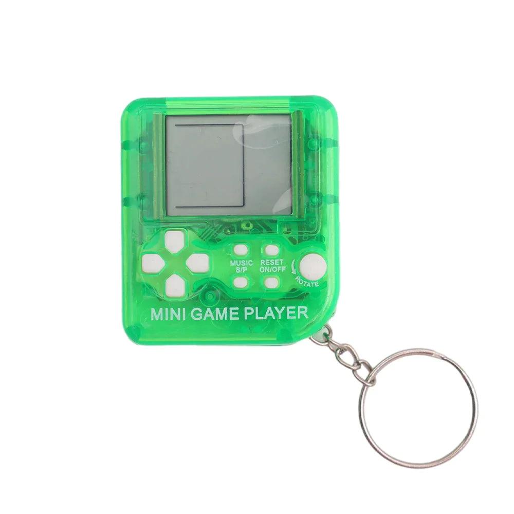 Pocket Mini Classic Game Machine Keychain Anti Lost Key Ring Children Handheld Retro Nostalgic Game Console Video Game Players - Lizard Vigilante